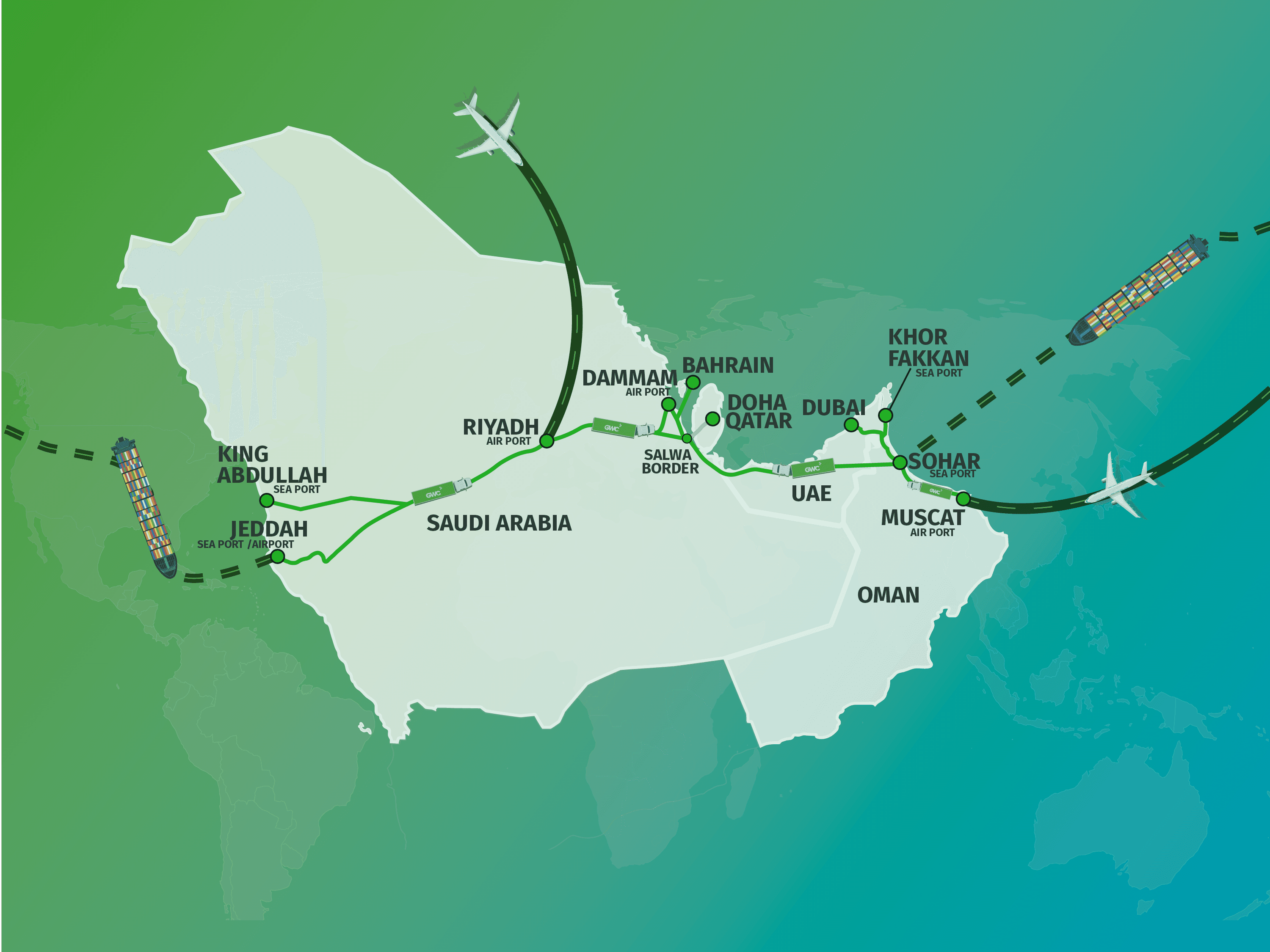 GWC freight landing page banner